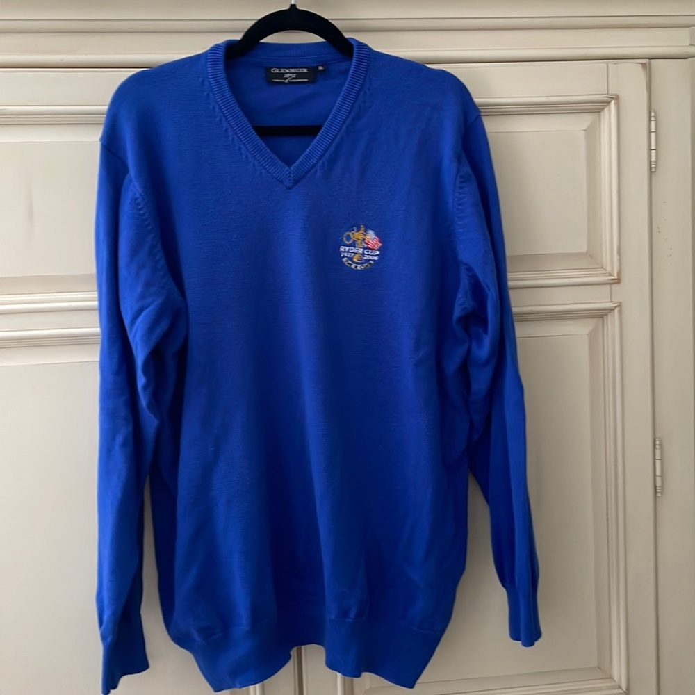 Glenmuir 1891 Men’s V-Neck sweater-The K Club-Ireland-Ryder Cup emblem-XL GOLF